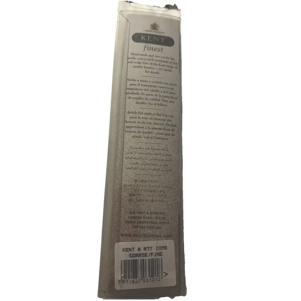 Kent Finest Comb A R7T Coarse/Fine Sawcut Hand-Made‎ New